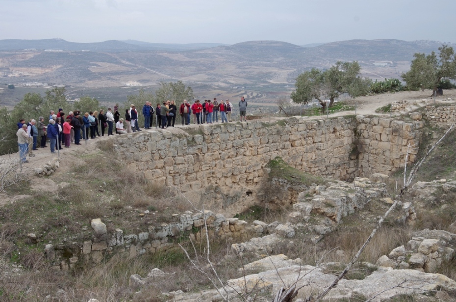 On the walls of ancient Samaria